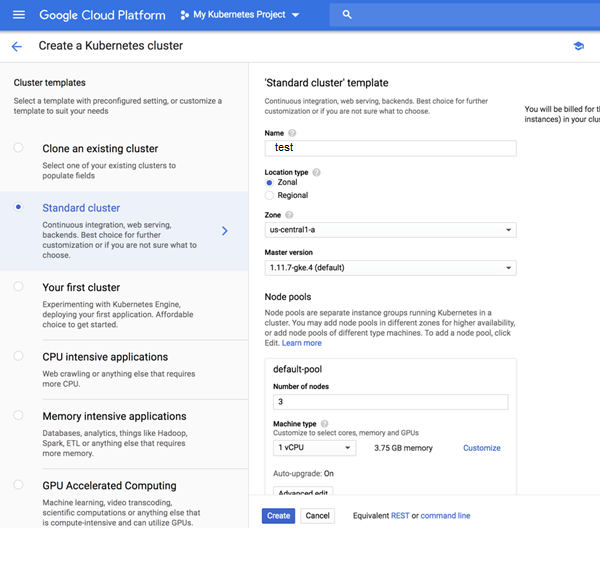 kubernetes cluster